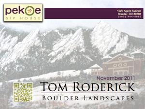 Boulder Landscapes